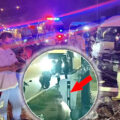Berserk Foreigner in Phuket assaults a man, steals a passenger van and crashes it causing disruption