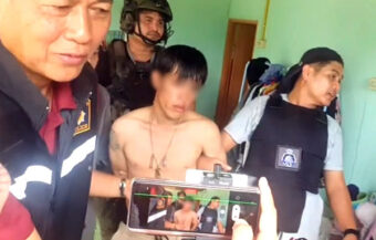 Killer of a mother and daughter gunned down by police in Sing Buri province after opening fire