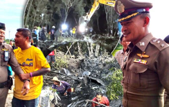 Plane carrying tourists to Trat plunges to the ground 11 minutes after takeoff from Suvarnabhumi Airport on Thursday