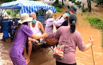 Northern Mekong River provinces battling the most severe flooding in 40–50 years after massive rainfall