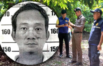 Wife murder suspect who caused terror gunned down by police after being found asleep in an orchard