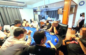 Asian and Western Expats arrested in Pattaya  Wednesday night after covert poker school is raided 