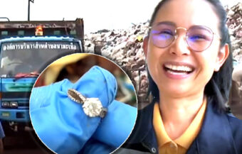 Married woman recovers valuable diamond ring at 71 Rai Municipal dump after 30 hours of searching