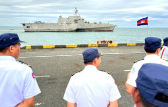 US Navy in Sihanoukville on the Gulf of Thailand as Cambodia pivots towards warmer ties with America