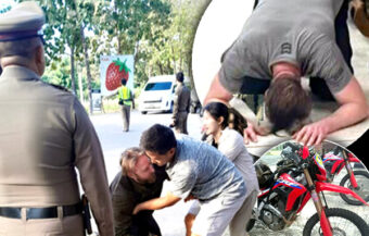 American breaks down. Begs forgiveness after killing a 58-year-old woman in Chiang Mai with a dirt bike